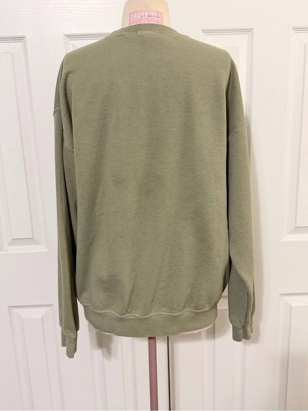 Altar'd State Olive Green Graphic Crewneck Sweater